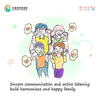 Sincere communication and active listening build harmonious and happy family